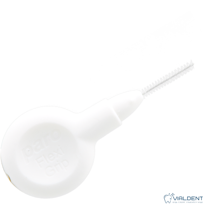 Ершики Paro® Flexi Grip, 1,7 мм, белые, цилиндрические, 4 шт. Межзубные ершики Paro® Flexi Grip, 1,7 мм, белые, цилиндрические, 4 шт. — изображение 1