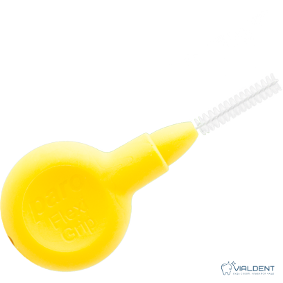 Ершики Paro® Flexi Grip, 2,5 мм, желтые, цилиндрические, 4 шт Межзубные ершики Paro® Flexi Grip, 2,5 мм, желтые, цилиндрические, 4 шт. — изображение 1