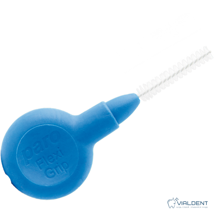 Ершики Paro® Flexi Grip, 3 мм, голубые, цилиндрические, 4 шт. Межзубные ершики Paro® Flexi Grip, 3 мм, голубые, цилиндрические, 4 шт. — изображение 1