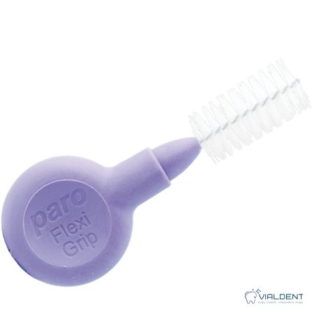 Ершики Paro® Flexi Grip, 7,2 мм, фиолетовые, цилиндрические, 4 шт Межзубные ершики Paro® Flexi Grip, 7,2 мм, фиолетовые, цилиндрические, 4 шт. — изображение 1