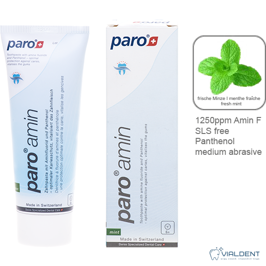 paro-amin-ZP-Produkteübersicht Зубная паста Paro® Amin, с 6 лет, 75 мл — изображение 1