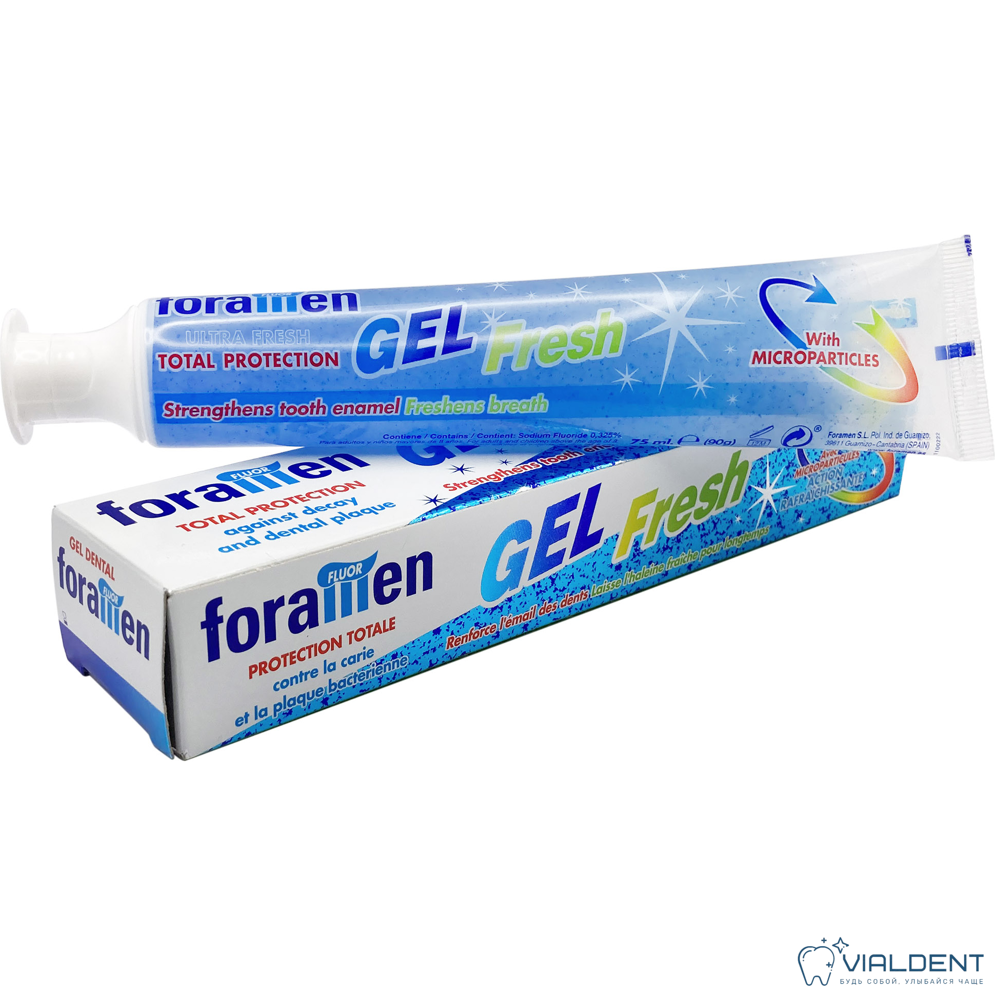 Зубная паста Foramen FRESH Dental Gel Зубная паста Foramen FRESH Dental Gel с микрочастицами, 75 мл — изображение 1