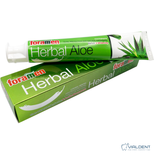 Зубная паста Foramen HERBAL ALOE Зубная паста Foramen HERBAL ALOE, 75 мл — изображение 1